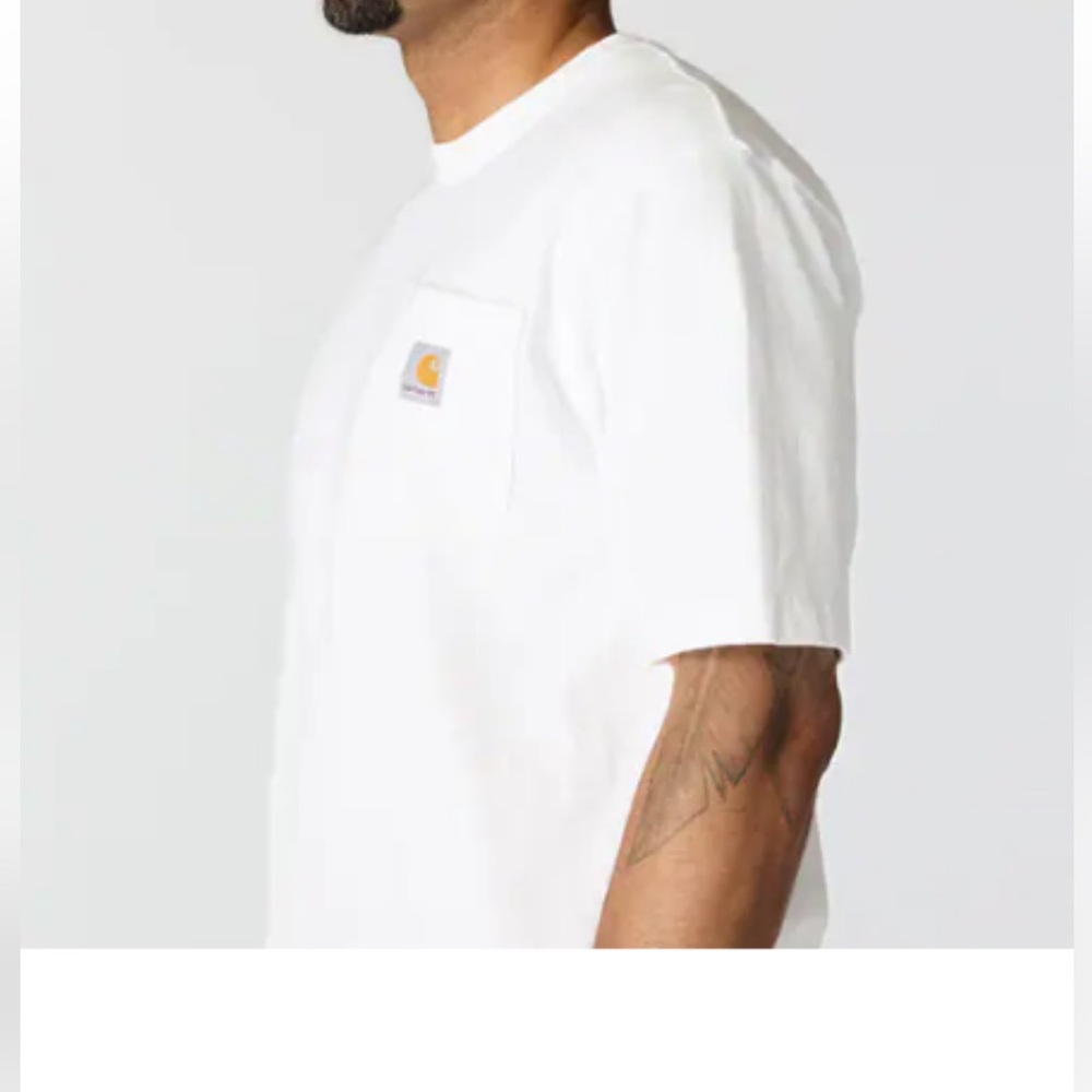LOOSE FIT HEAVYWEIGHT SHORT-SLEEVE POCKET T-SHIRT - Picture 3 of 6